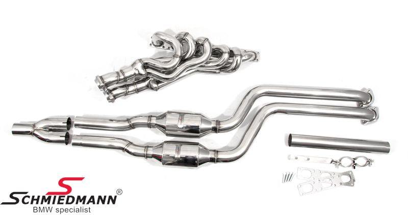 Schmiedmann uitlaatsysteem M52/M54 inclusief 300-cells Euro3D4